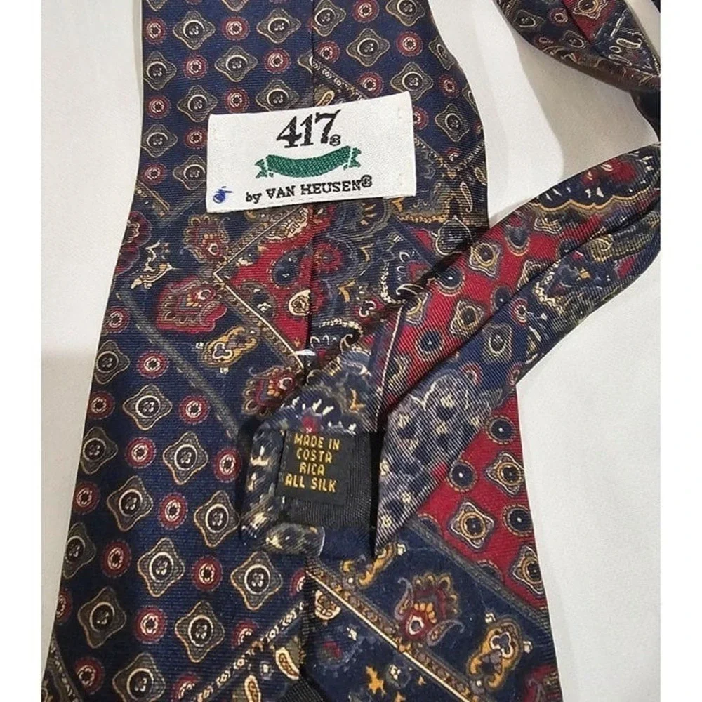 Van Huesen 417 Silk Ties - Lot of 3, Men's Neckties, Neckties